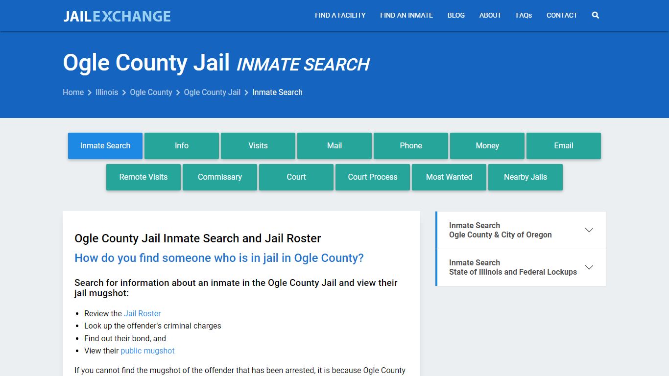 Inmate Search: Roster & Mugshots - Ogle County Jail, IL